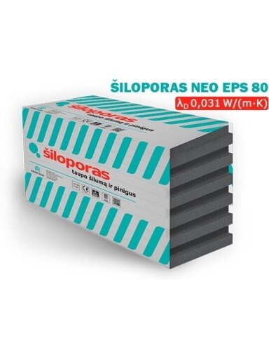 Polistireninis putplastis ŠILOPORAS NEO EPS80 Polistireninis putplastis ŠILOPORAS NEO EPS80